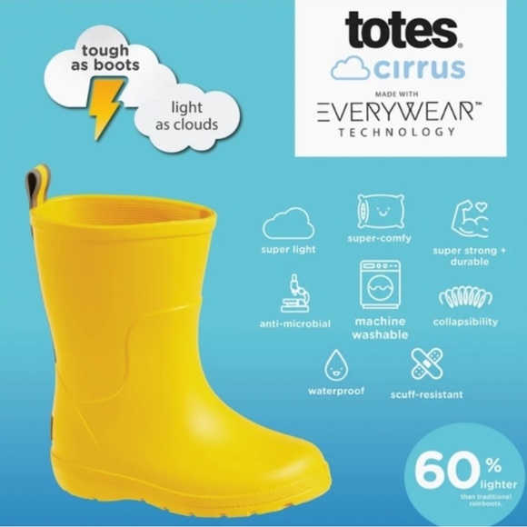 Toddler Rain Boots by TOTES size 5/6 - Picture 10 of 10